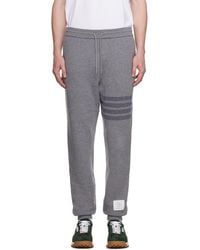Thom Browne - Four Bar Drawstring Joggers - Lyst