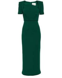 Roland Mouret - Moon Wool Midi Dress - Lyst