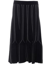 Elisabetta Franchi - Origami Knit Skirt - Lyst