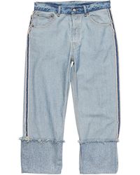 Acne Studios - Side-Stripe Cuffed Jeans - Lyst