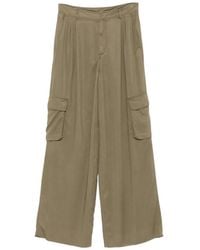 Iceberg - Pleated Cargo-Pocket Palazzo Pants - Lyst