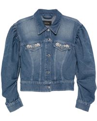Simone Rocha - Puff-Sleeve Denim Jacket - Lyst