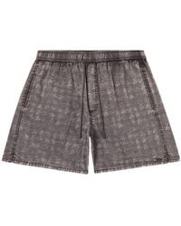 DIESEL - Drawstring Denim-Effect Swim Shorts - Lyst