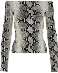KHAITE - Off-Shoulder Long-Sleeved Top - Lyst