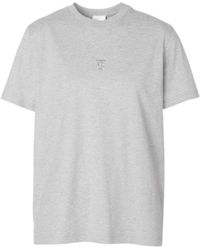 Burberry - Embroidered Tb Motif T-Shirt - Lyst