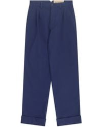 Valentino - Turn-Up Hem Straight Leg Pants - Lyst
