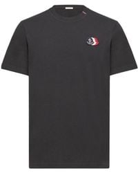 Moncler - Logo Patch Crewneck T-Shirt - Lyst