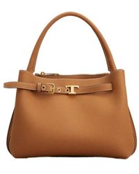 Tod's - T-Plaque Belt Detail Tote Bag - Lyst
