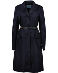 Prada - Re-Nylon Belted Coat - Lyst