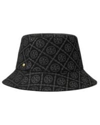 Tory Burch - T Monogram-Pattern Reversible Bucket Hat - Lyst