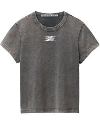 Alexander Wang - T By Blade Logo-Embossed T-Shirt - Lyst