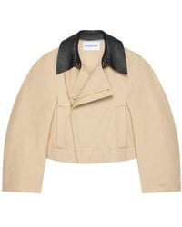 Givenchy - Collared Cropped Peacoat - Lyst