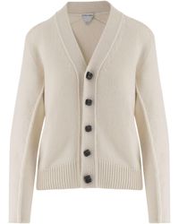 Bottega Veneta - V-Neck Knitted Cardigan - Lyst