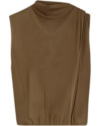Soeur - Idris Draped Sleeveless T-Shirt - Lyst