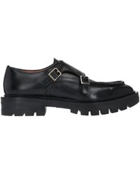 Santoni - Logo Loafers - Lyst
