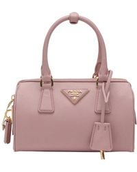 Prada - Triangle-Patch Zipped Tote Bag - Lyst