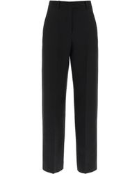 Valentino - Crepe Couture Trousers - Lyst