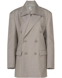 Issey Miyake - Double-Breasted Jacket - Lyst