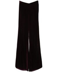 forte_forte - Velvet Wide-Leg Pants - Lyst