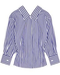 Givenchy - Long-Sleeved Striped Cotton Poplin Shirt - Lyst