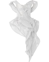 Maticevski - Ruffled Sequined Mesh Top - Lyst