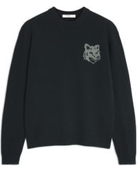 Maison Kitsuné - Maison Kitsuné Fox Head Intarsia Jumper - Lyst
