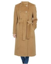 Max Mara - Studio Arezzo Double-Breasted Belted Coat - Lyst