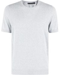 Tagliatore - Mélange-Effect T-Shirt - Lyst