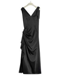 Dior - Long Draped Dress - Lyst