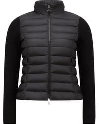 Moncler - Logo Patch Padded Zip-Up Cardigan - Lyst