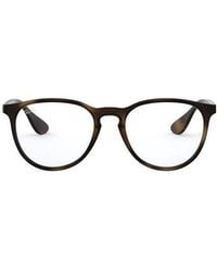 Ray-Ban - Erika Round Tortoiseshell Effect Glasses - Lyst