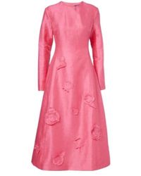 Leo - Amira Floral-Appliqué Cocktail Dress - Lyst