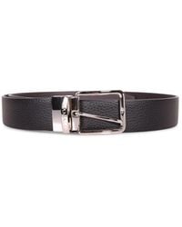 Canali - Textured Buckle Belt - Lyst