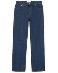 Ami Paris - Logo Patch Straight Leg Jeans - Lyst