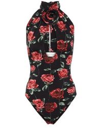 Magda Butrym - Floral Cutout Jersey Bodysuit - Lyst