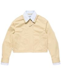 Acne Studios - Layered Twill Jacket - Lyst