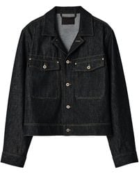 Lemaire - Trucker Contrast-Stitch Denim Jacket - Lyst