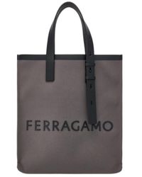 Ferragamo - Top Dual-Handle Handbag - Lyst