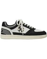 Tory Burch - Clover Court Lace Up Low Top Sneakers - Lyst