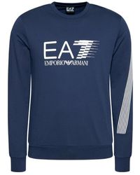 EA7 - Logo Long-Sleeved Sweater - Lyst
