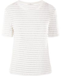 Ermanno Scervino - Crystal-Embellished Ribbed Blouse - Lyst