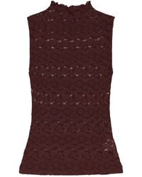 Veronica Beard - Lace High-Neck Top - Lyst