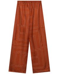 TOTEME - Monogram Silk Pajama Trousers - Lyst