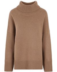 Chloé - Chloé High-Neck Loose-Fit Sweater - Lyst