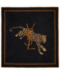 Saint Laurent - Cassandre Large Square Scarf - Lyst