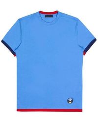 Prada - Logo Round-Necked T-Shirt - Lyst