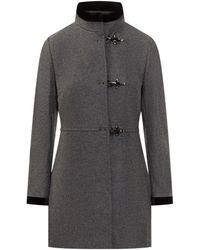 Fay - Virginia Wraparound Collar Coat - Lyst