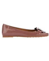 Tod's - Logo Engraved Ballerinas - Lyst