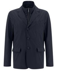 Herno - Buttoned Layered Jacket - Lyst