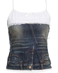 Balenciaga - Two-Tone Gradient Denim Jacket - Lyst